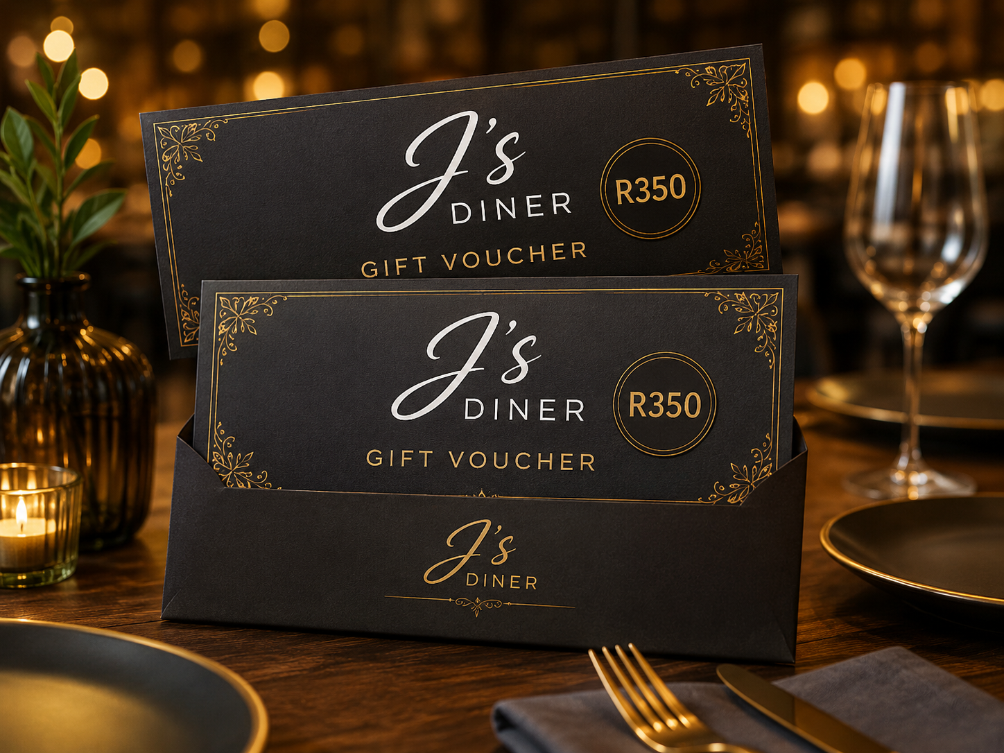 2 x R350 Dinner Vouchers